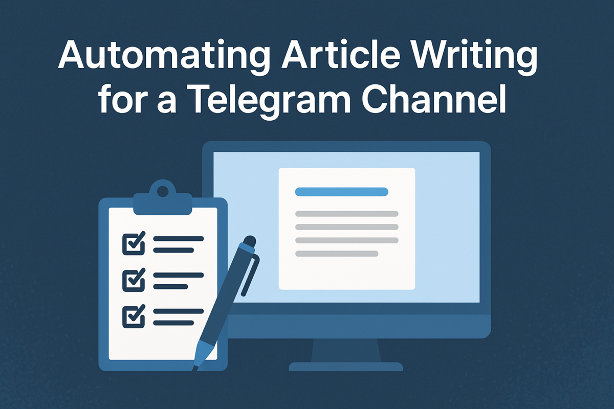 Автоматизация создания контента: как я пишу статьи для блога и Telegram-канала